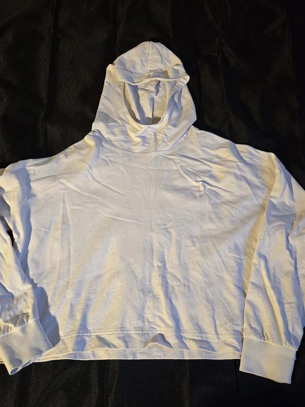COS PULLOVER HOODIE WHITE MEDIUM
